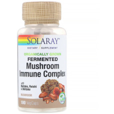 Грибний комплекс Solaray Maitake Mushroom 600 mg 100 Veg Caps SOR-01378