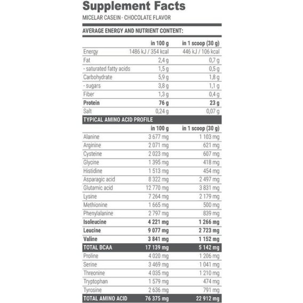 Протеїн Extrifit Micelar Casein 2000 g /66 servings/ Chocolate