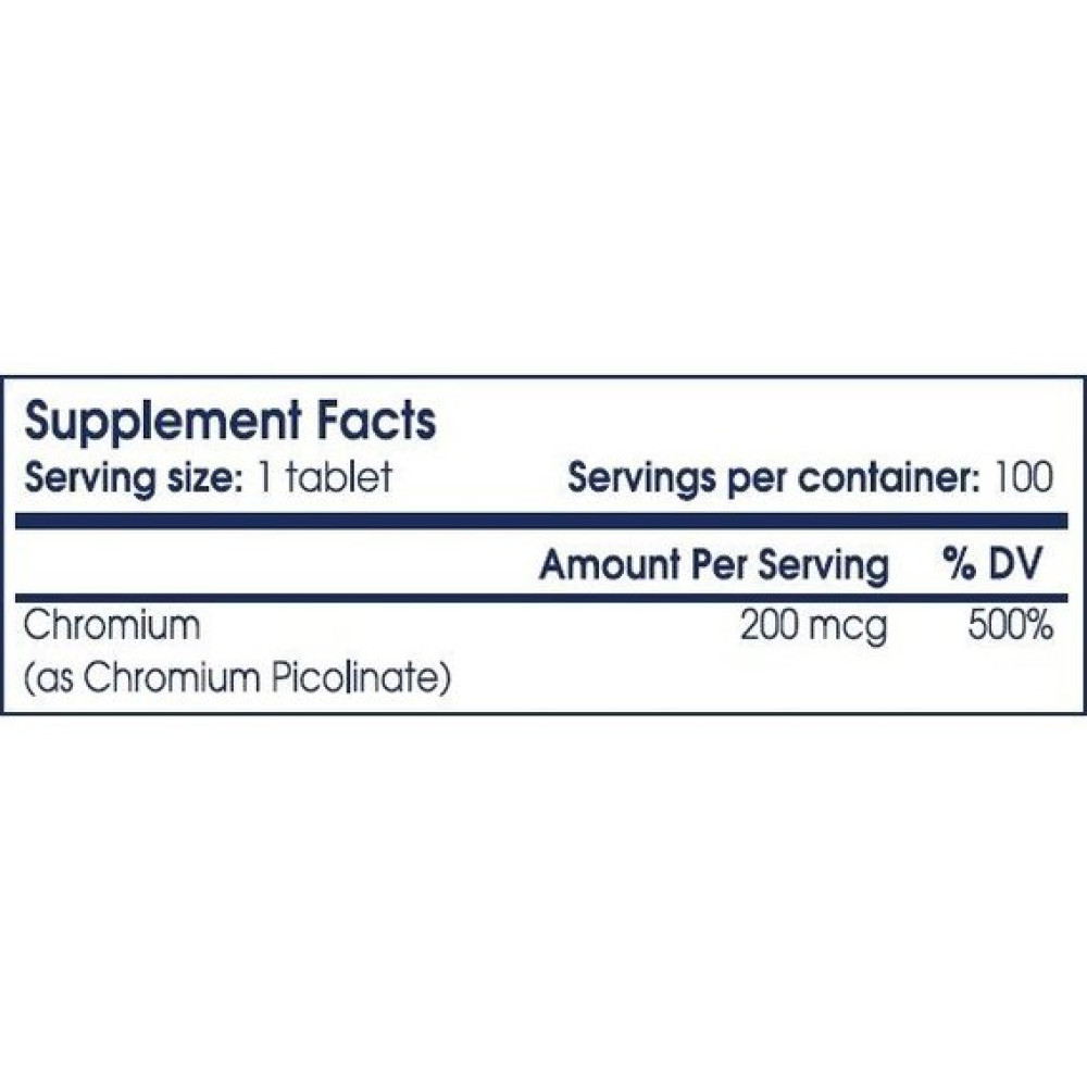 Мікроелемент Хром для спорту Scitec Nutrition Chromium Picolinate 100 Tabs