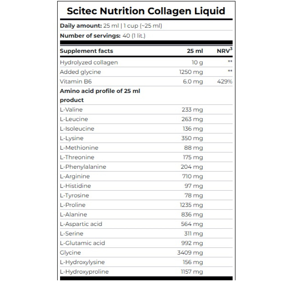Хондропротектор (для спорту) Scitec Nutrition Collagen Liquid 1000 ml /40 servings/ Wild Berry