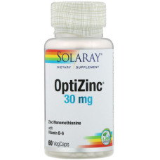 Мікроелемент Цинк Solaray OptiZinc 30 mg 60 Veg Caps SOR04707