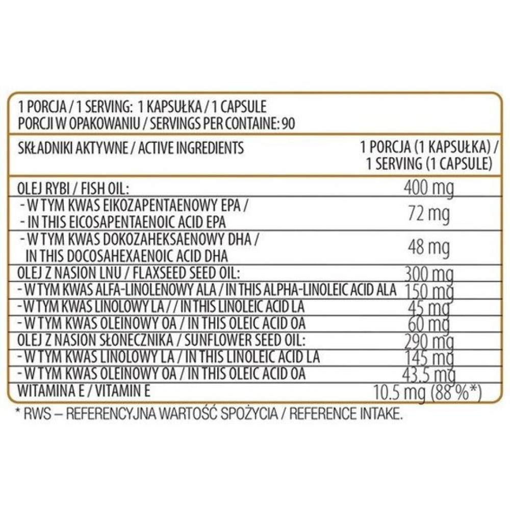 Омега для спорту OstroVit Omega 3-6-9 180 Caps