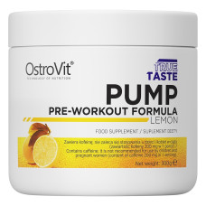 Комплекс до тренування OstroVit PUMP Pre-Workout 300 g /30 servings/ Lemon