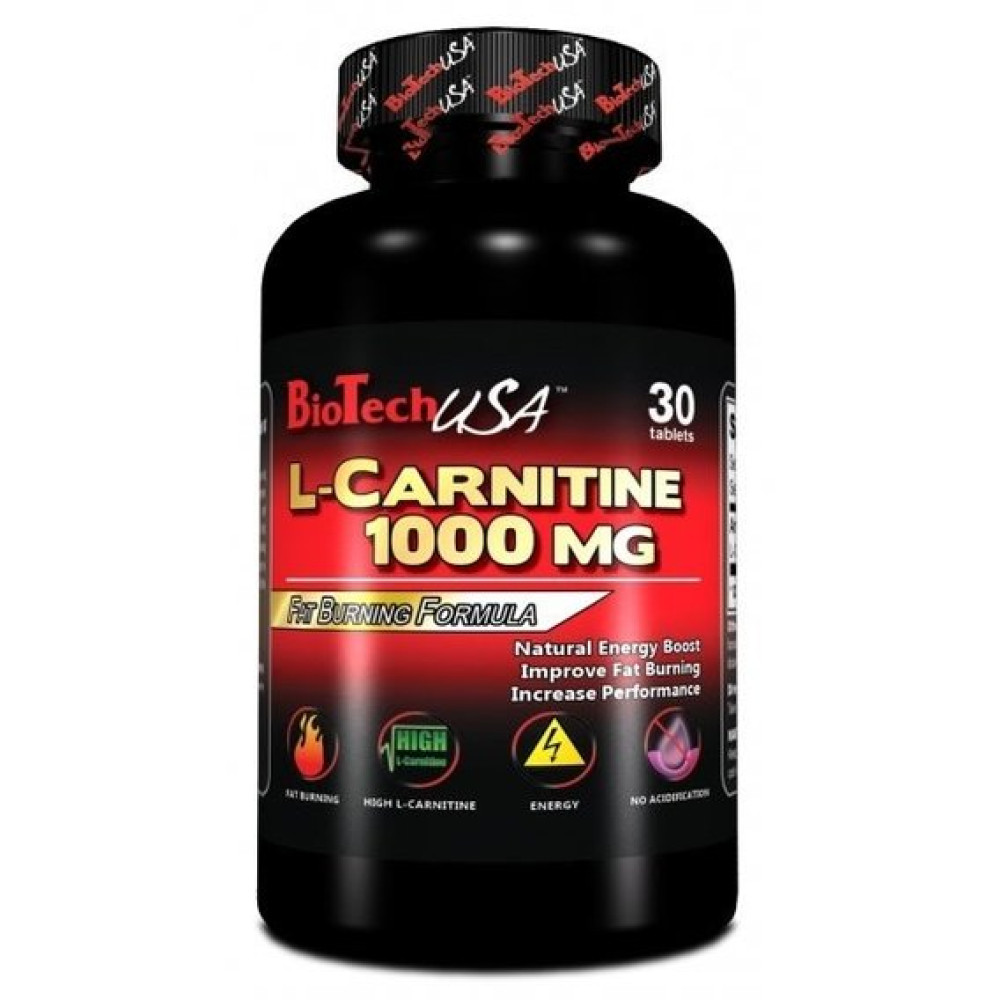 Жироспалювач для спорту BioTechUSA L-Carnitine 1000 mg 30 Tabs