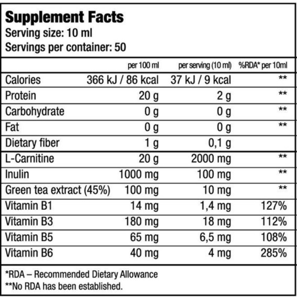 Жироспалювач для спорту BioTechUSA L-Carnitine 100.000 Liquid 500 ml /50 servings/ Cherry