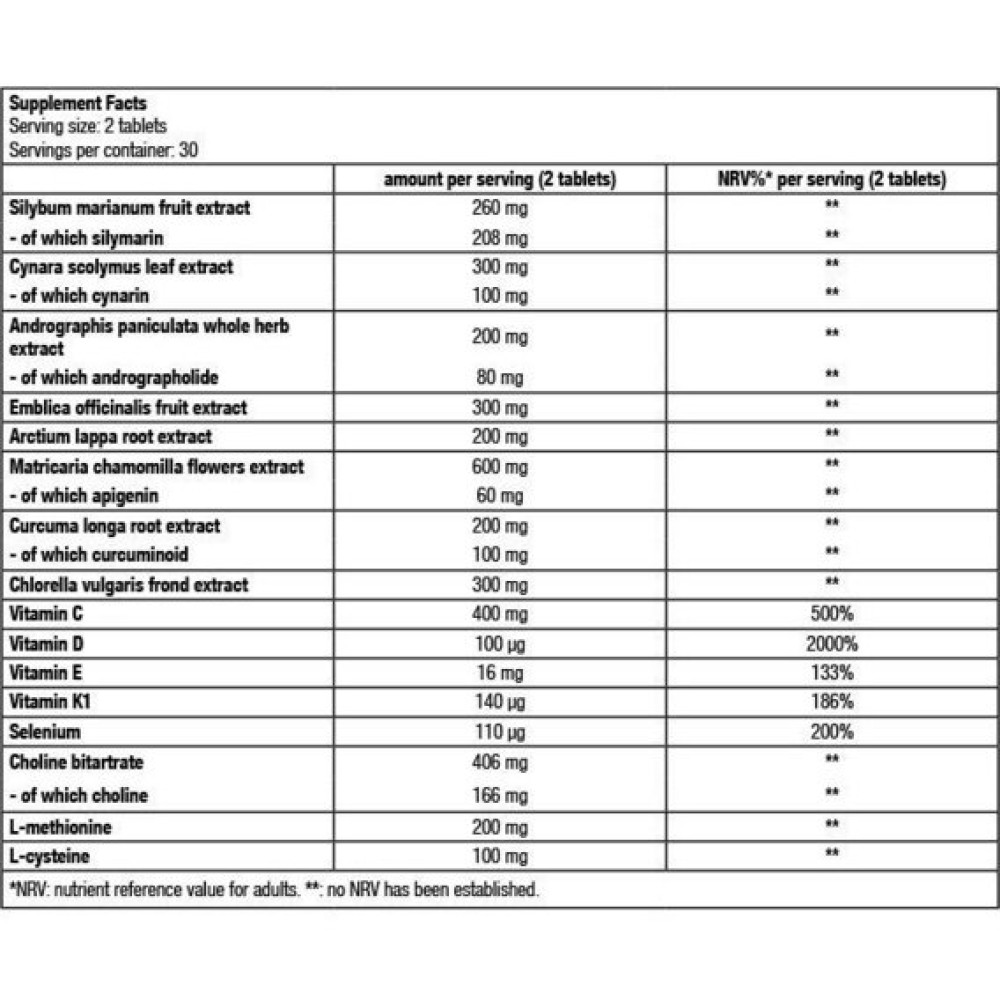 Вітамінно-мінеральний комплекс для спорту BioTechUSA Liver Aid 60 Tabs