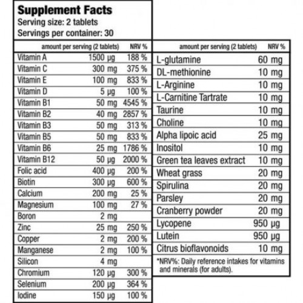 Вітамінно-мінеральний комплекс для спорту BioTechUSA Multivitamin for Men 60 Tabs