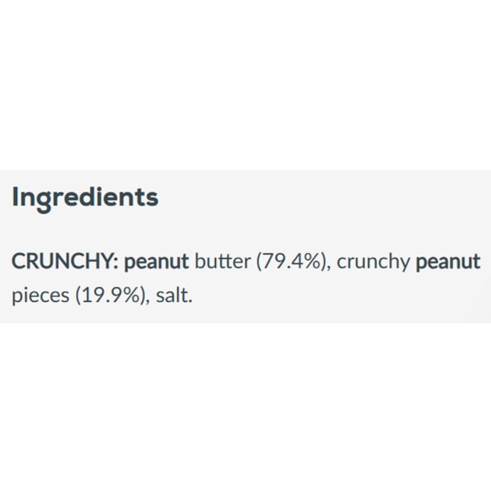 Замінник харчування BioTechUSA Peanut Butter 1000 g /40 servings/ Crunchy