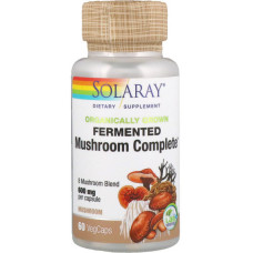 Грибний комплекс Solaray Organically Grown Fermented Mushroom Complete 600 mg 60 Veg Caps SOR-95379