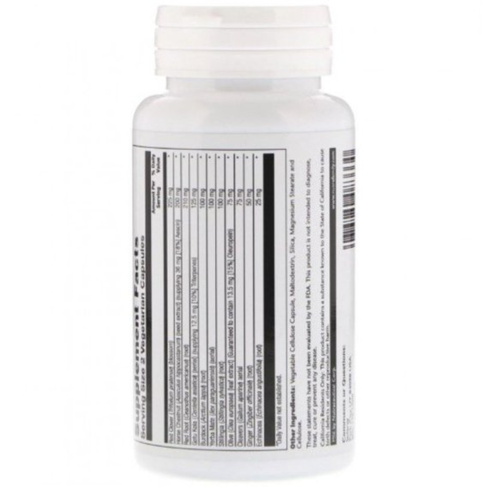 Комплекс для профілактики тиску та кровообігу Solaray Total Cleanse Lymph 60 Veg Caps SOR-08333
