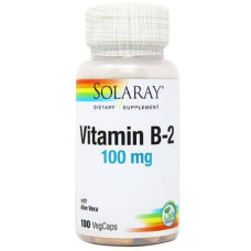 Рібофлавін Solaray Vitamin B2 100 mg 100 Veg Caps SOR04327
