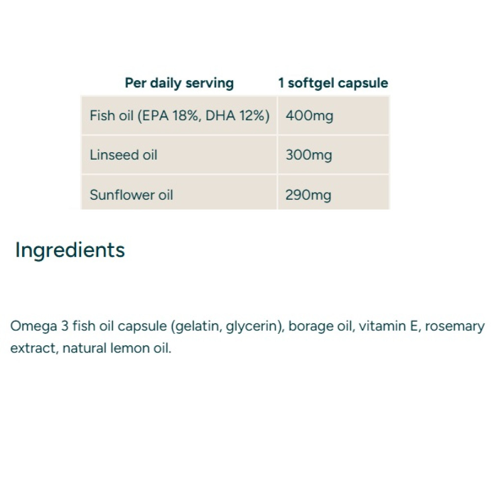 Омега для спорту MyProtein Omega 3-6-9 120 Caps