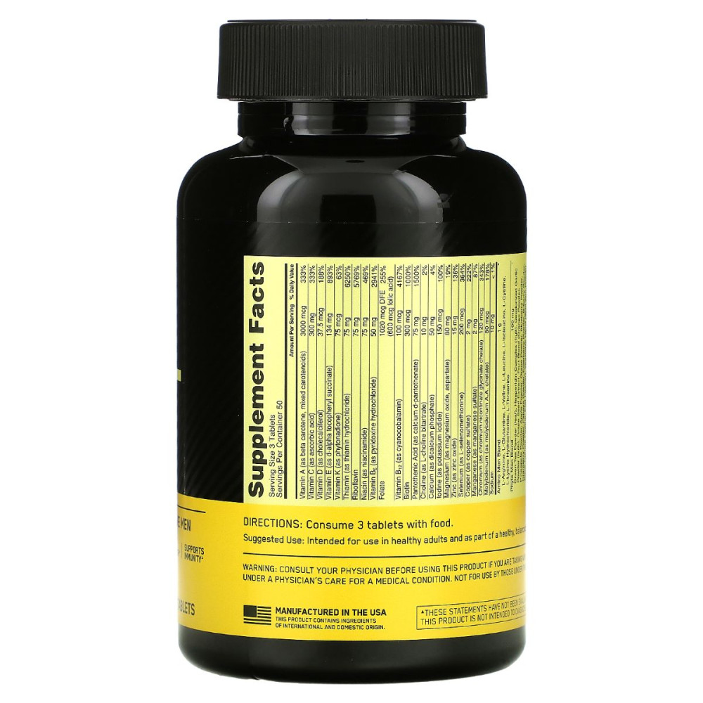 Вітамінно-мінеральний комплекс для спорту Optimum Nutrition Opti-Men 150 Tabs