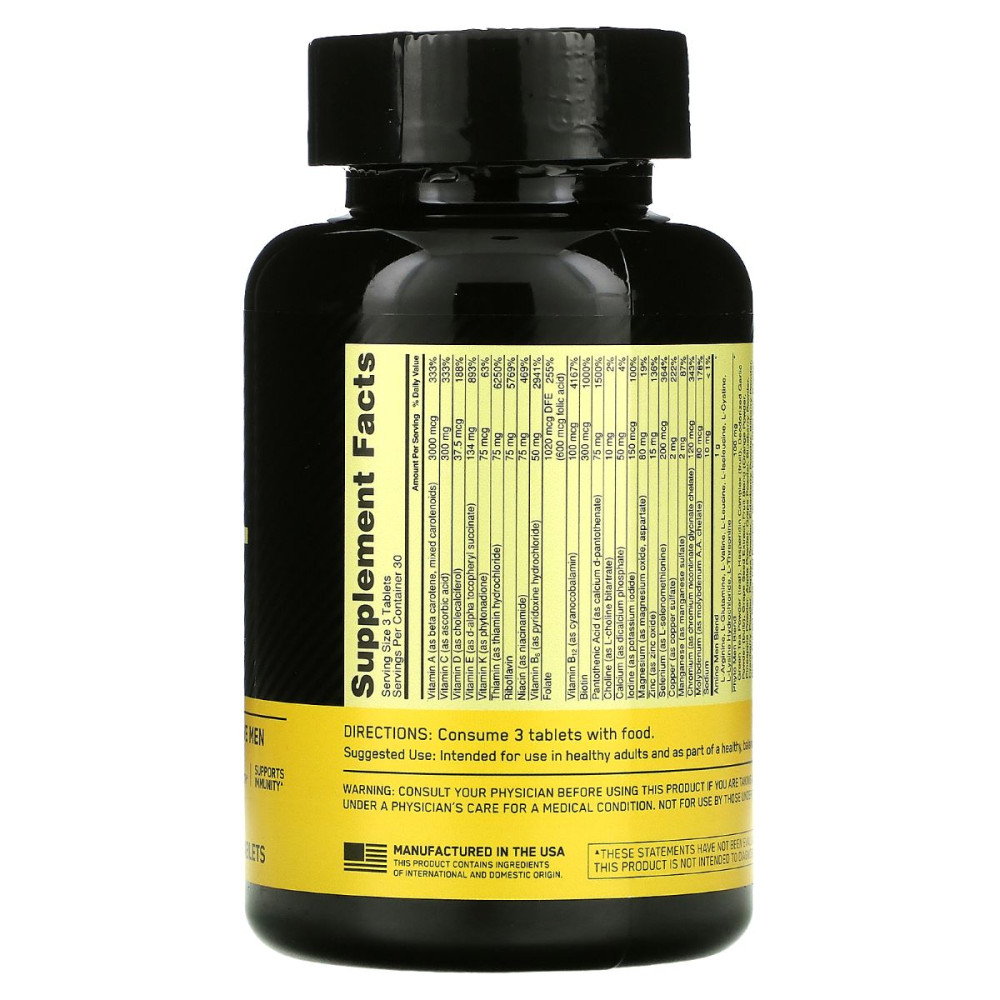 Вітамінно-мінеральний комплекс для спорту Optimum Nutrition Opti-Men 90 Tabs