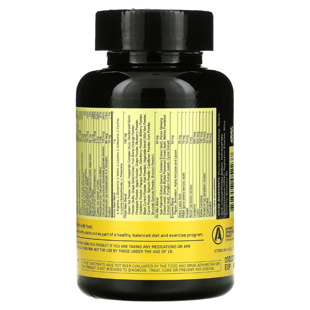 Вітамінно-мінеральний комплекс для спорту Optimum Nutrition Opti-Men 90 Tabs