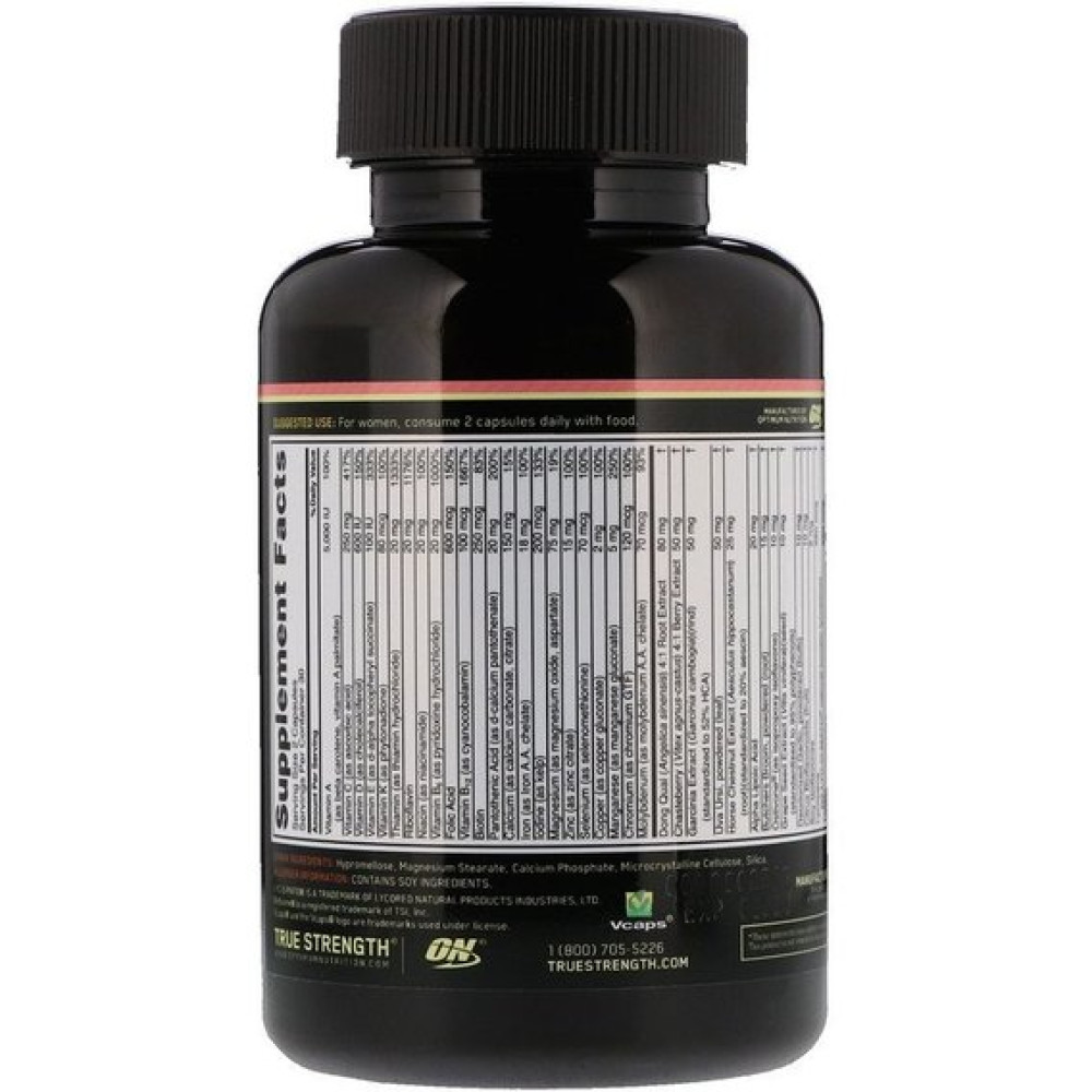 Вітамінно-мінеральний комплекс для спорту Optimum Nutrition Opti-Women 60 Caps