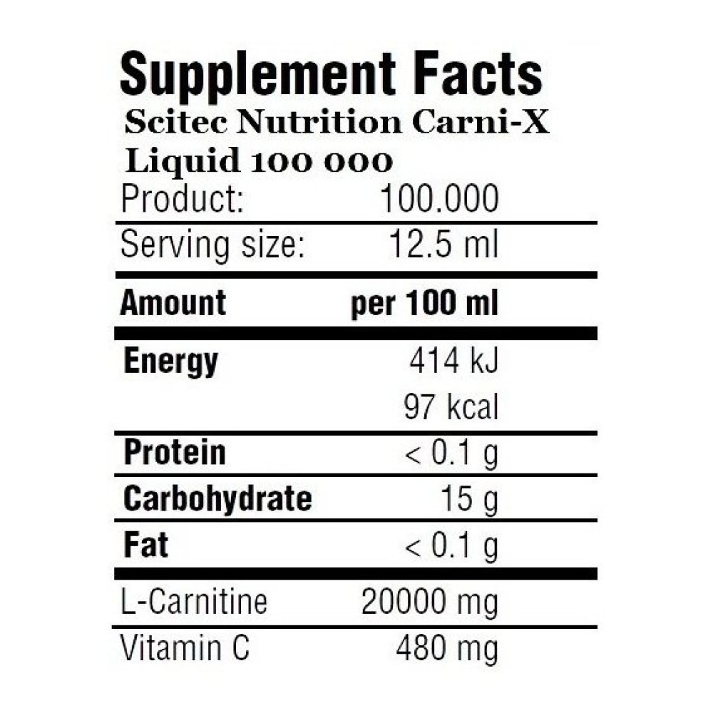 Жироспалювач для спорту Scitec Nutrition Liquid Carni-X 100 000 500 ml /40 servings/ Cactus Fig Pineapple
