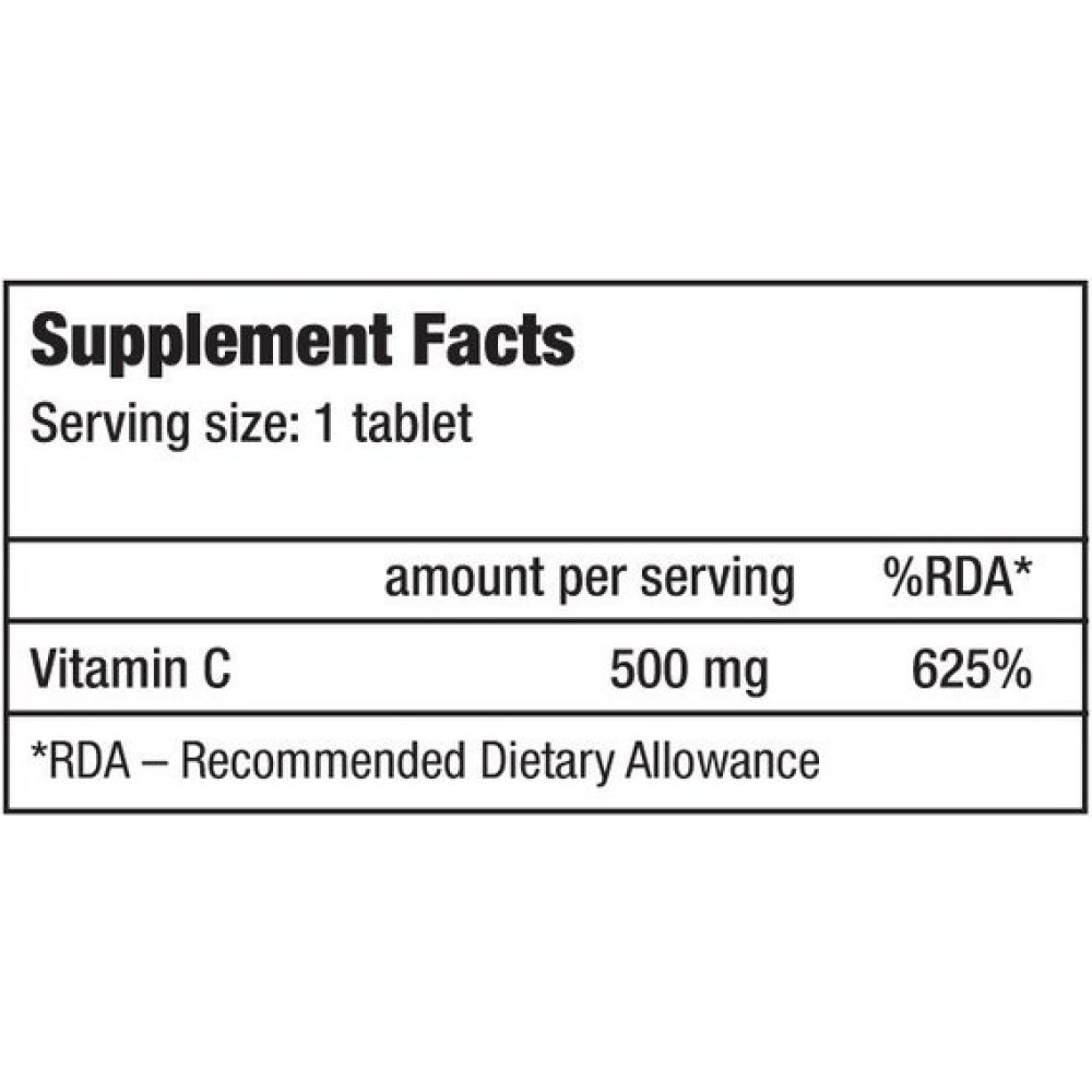 Вітамін C для спорту BioTechUSA Vitamin C 500 120 Tabs