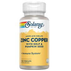Мікроелемент Цинк Solaray Zinc Copper 100 Veg Caps