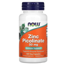 Мікроелемент Цинк NOW Foods Zinc Picolinate 50 mg 120 Caps NOW-01552