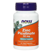 Мікроелемент Цинк NOW Foods Zinc Picolinate 50 mg 60 Caps