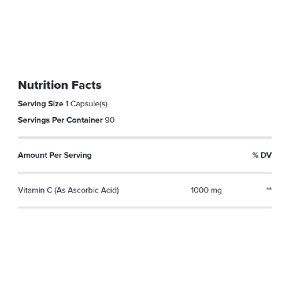 Вітамін C для спорту GNC Vitamin C 1000 mg 180 Veg Caps
