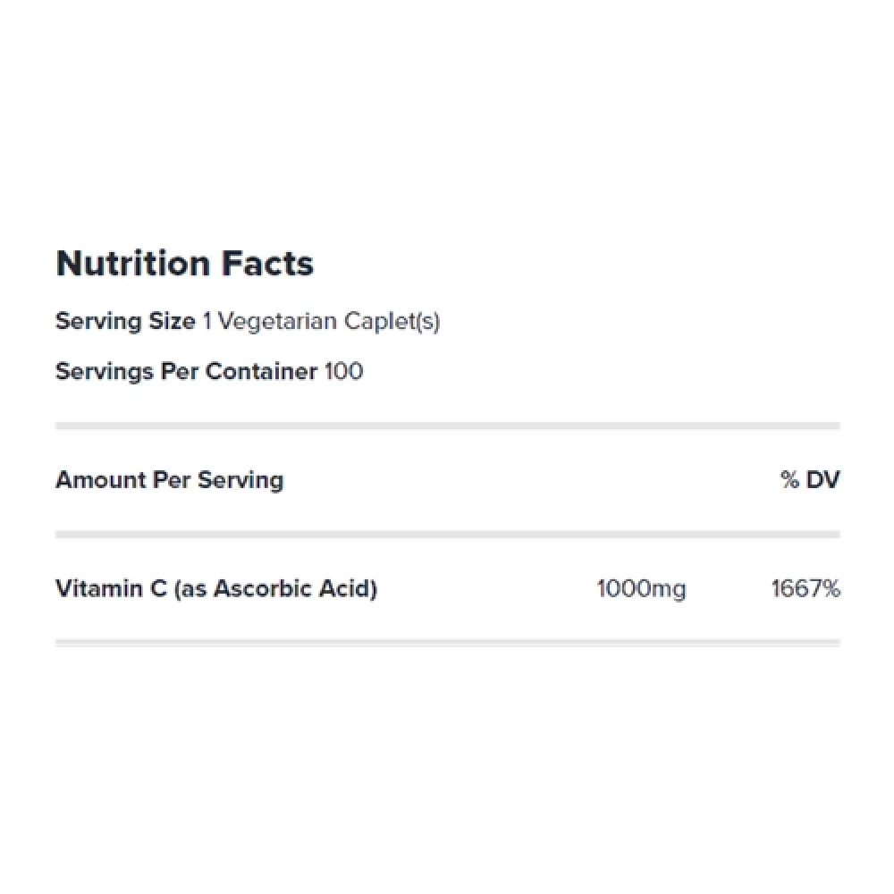 Вітамін C для спорту GNC Vitamin C 1000 mg 500 Veg Caplets