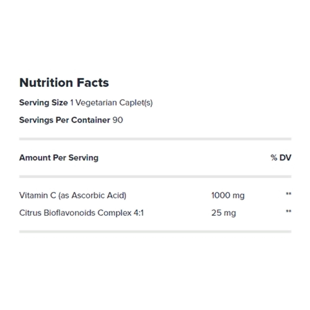 Вітамін C для спорту GNC Vitamin C with Citrus Bioflavonoids, Timed-Release 1000 mg 360 Veg Caplets