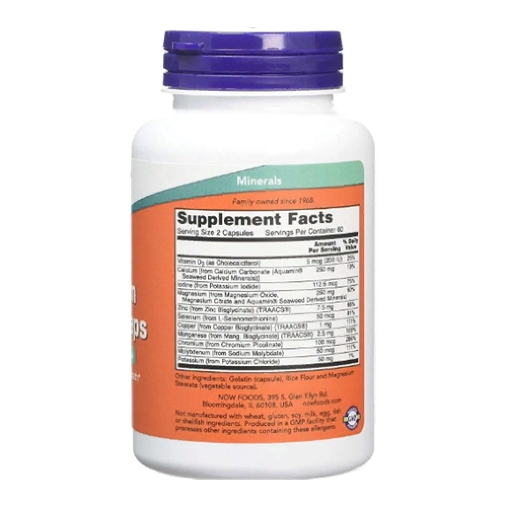 Мультимінеральний комплекс NOW Foods Full Spectrum Mineral 120 Veg Caps