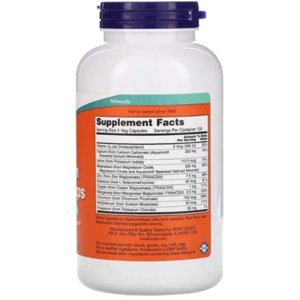 Мультимінеральний комплекс NOW Foods Full Spectrum Mineral 240 Veg Caps