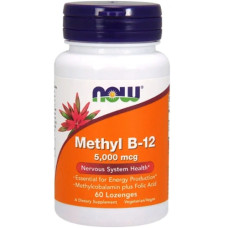 Вітамін Б12 NOW Foods Methyl B-12 5000 mcg 60 Lozenges