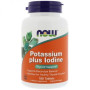 Мультимінеральний комплекс NOW Foods Potassium Plus Iodine 180 Tabs