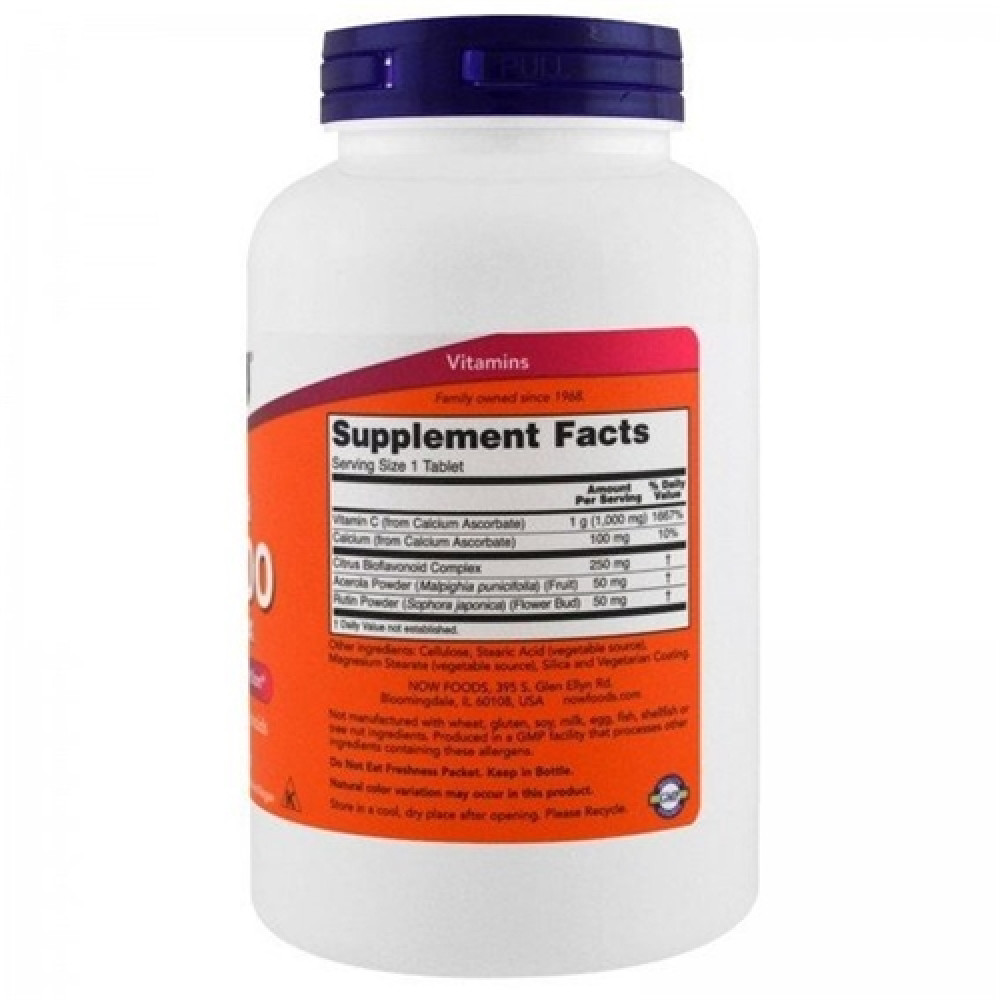 Вітамін C NOW Foods Vitamin C-1000 Complex Buffered 90 Tabs