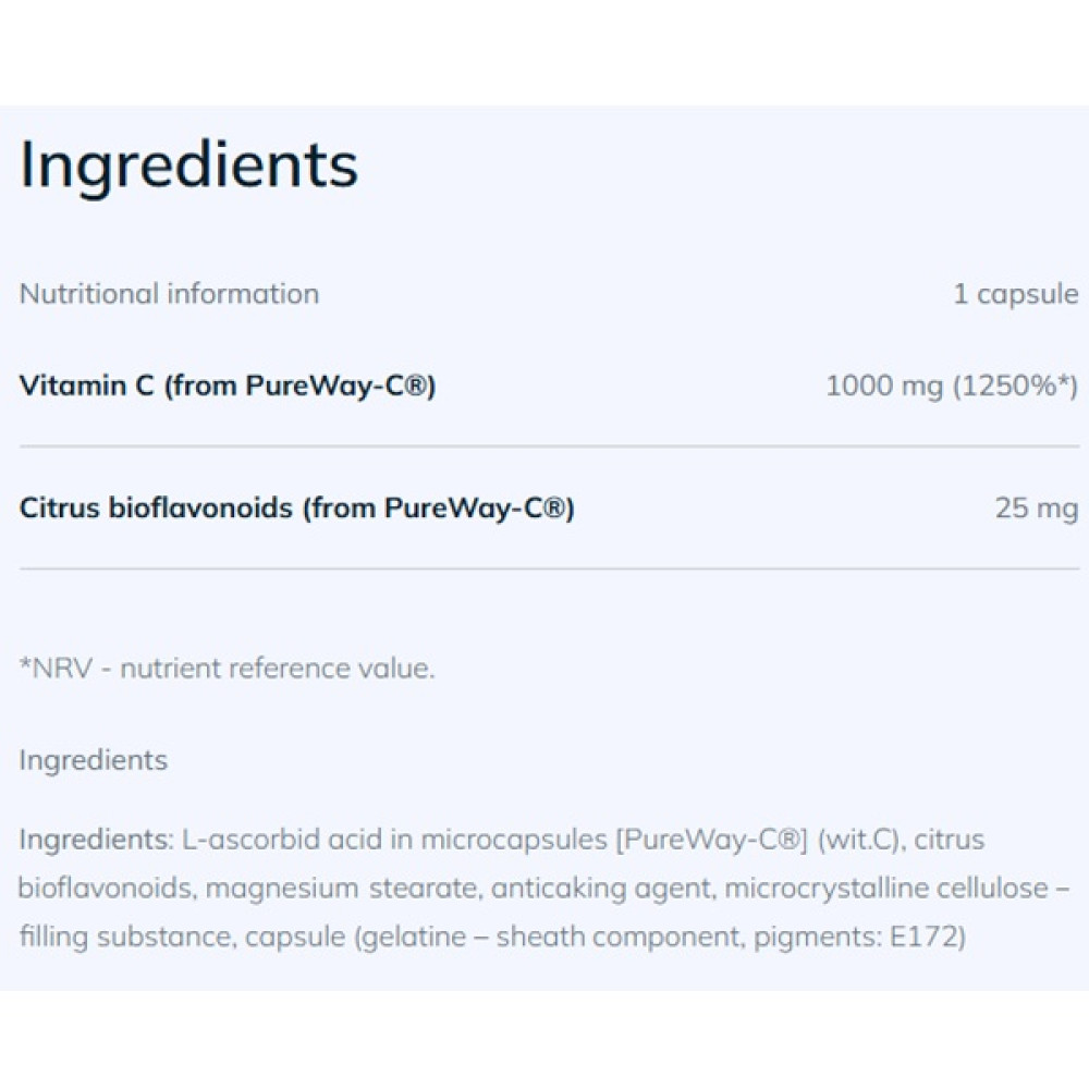 Вітамін C для спорту Olimp Nutrition Gold-Vit C 1000 Forte Витамин С 30 Caps