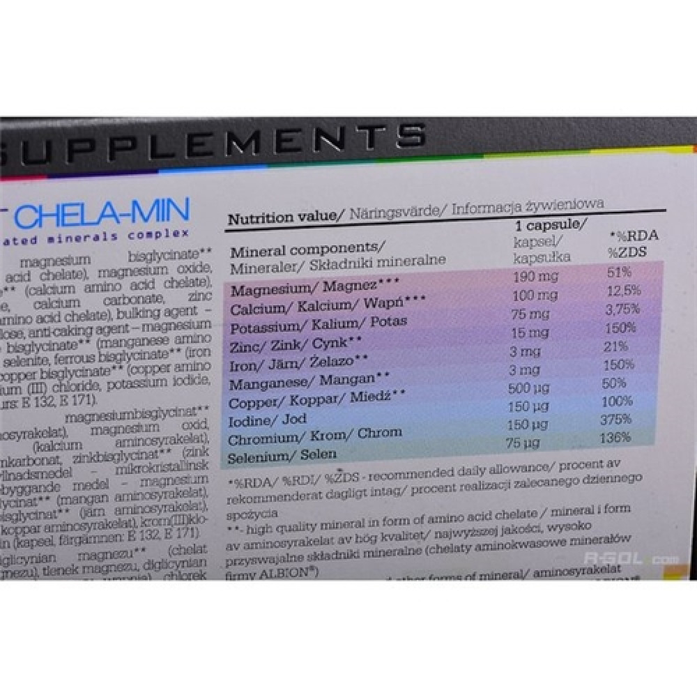 Мультимінерали для спорту Olimp Nutrition Chela-Min 60 Caps
