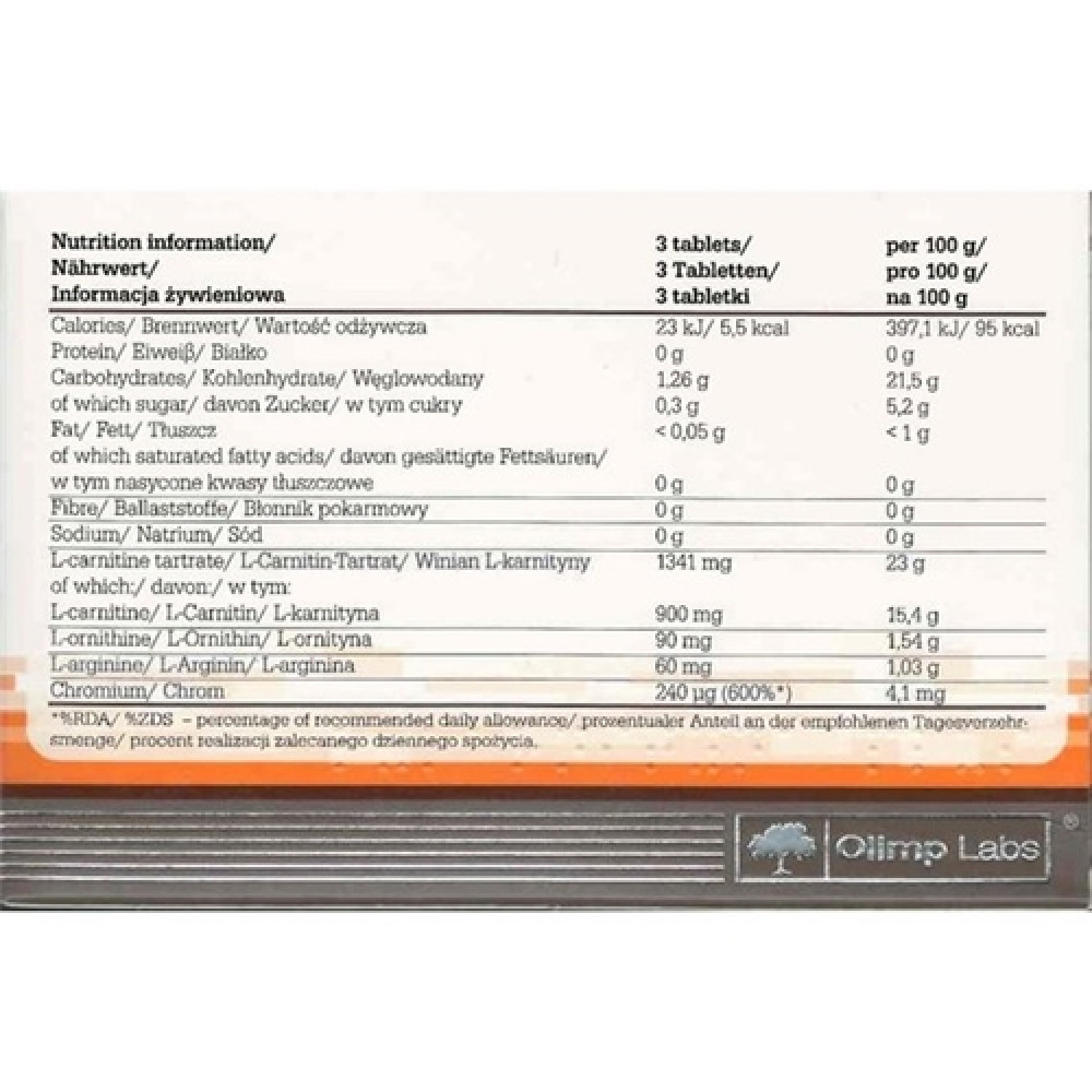 Жироспалювач для спорту Olimp Nutrition L-Carnitine Plus 80 Tabs