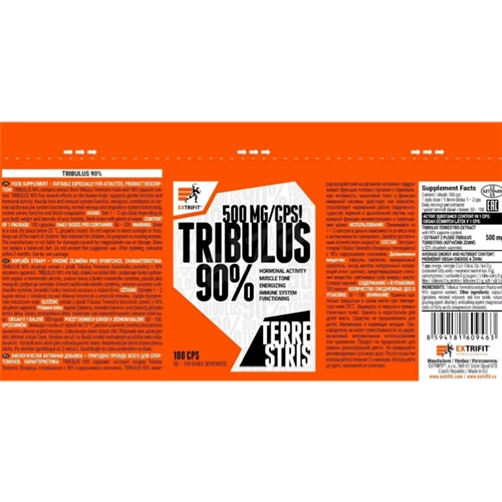Трибулус Extrifit Tribulus 90% 100 Caps