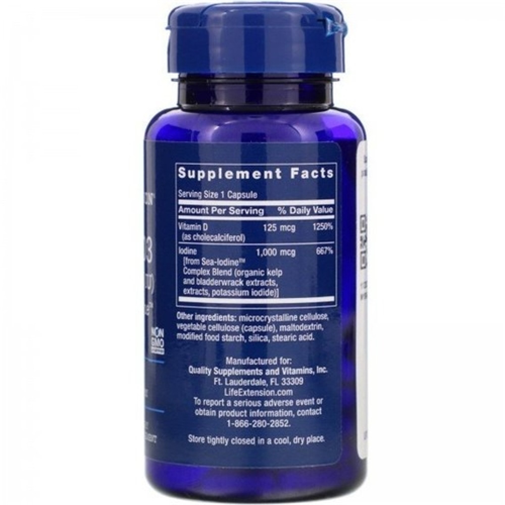 Вітамін D Life Extension Vitamin D3 5000 60 Caps