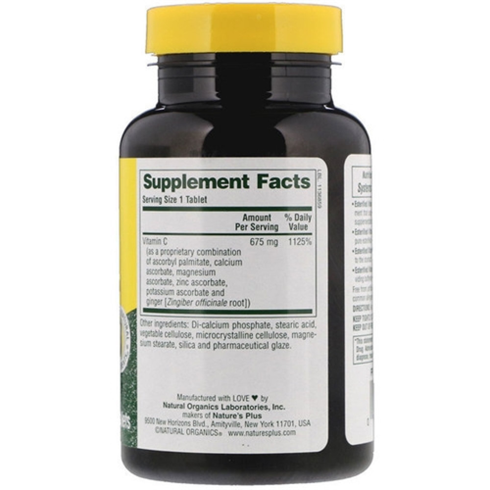 Вітамін C Nature's Plus Esterified Vitamin C 90 Tabs NAP-02212