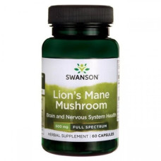 Грибний комплекс Swanson Lion's Mane Mushroom 500 mg 60 Caps