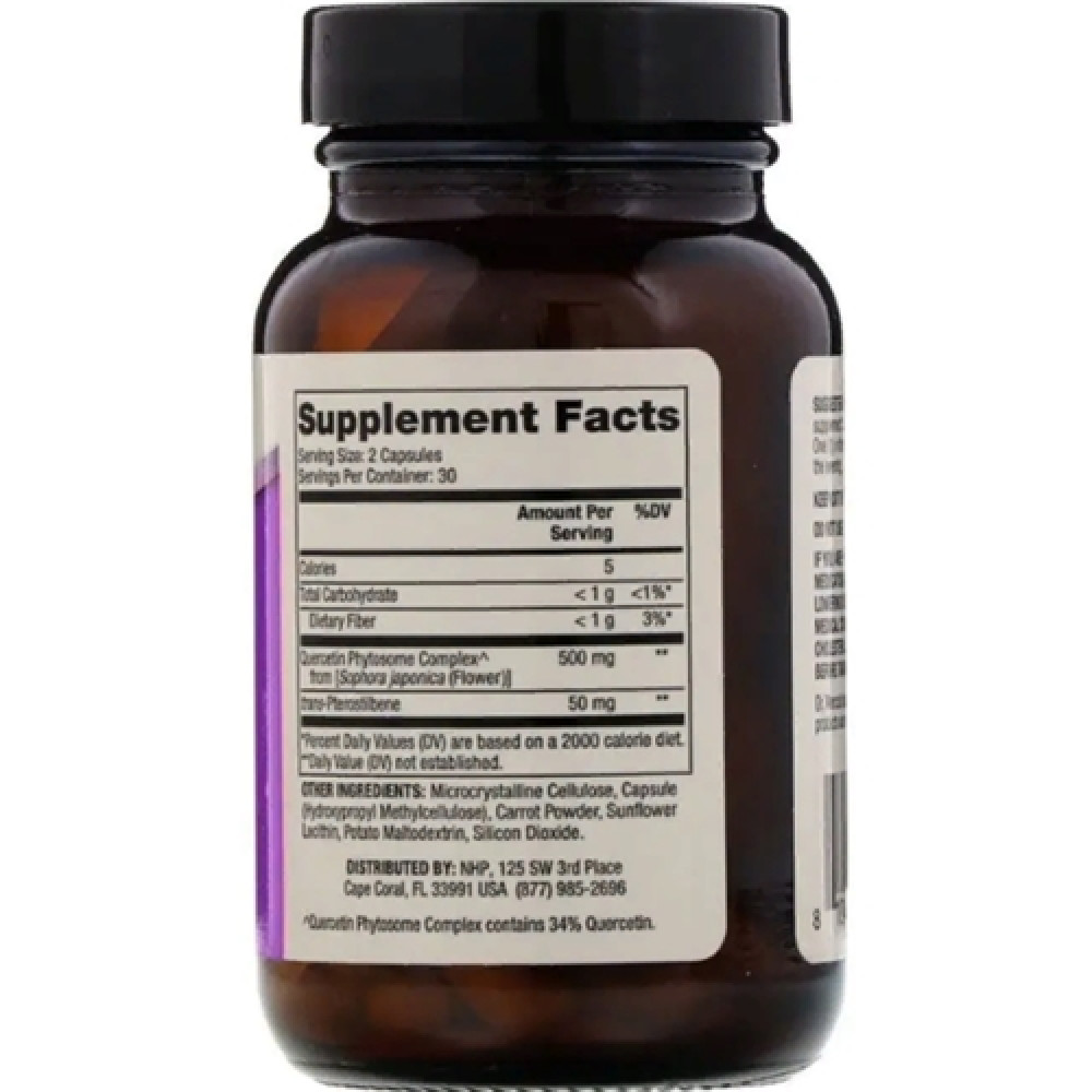 Кверцетін Dr. Mercola Quercetin and Pterostilbene 60 Caps