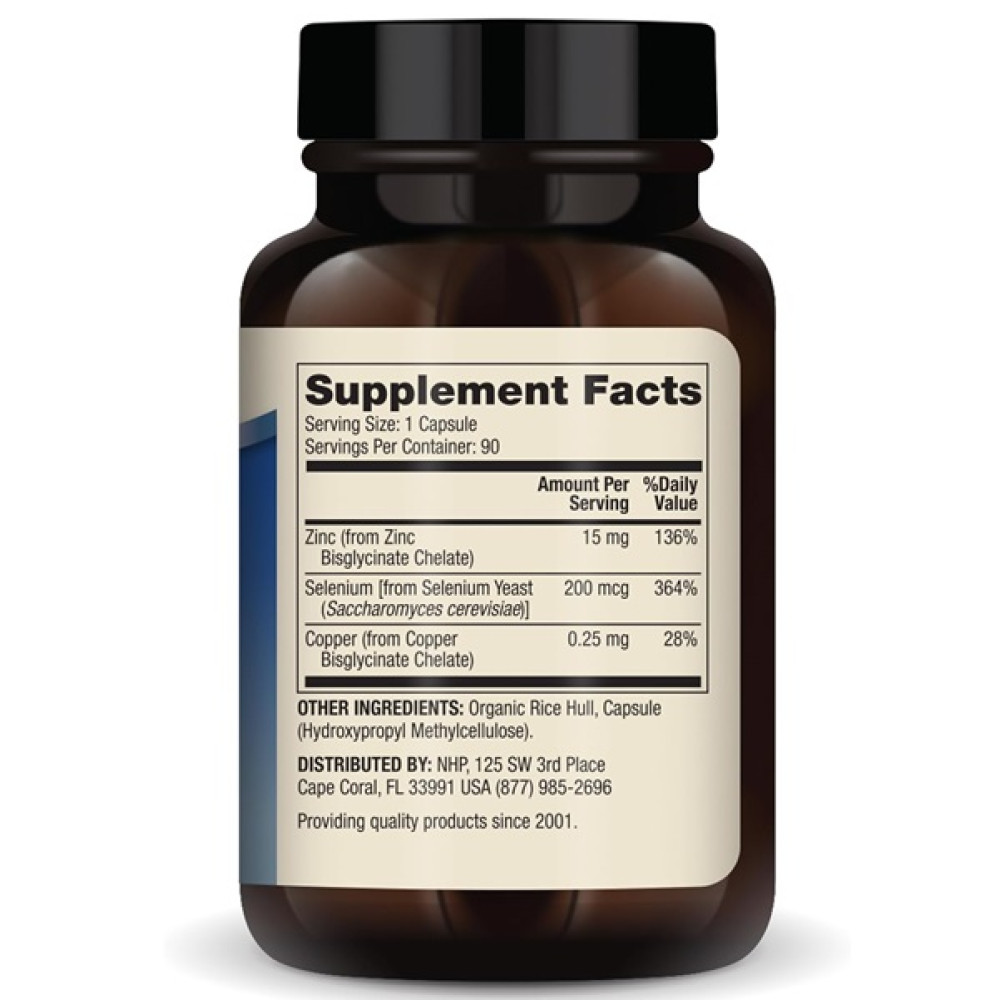Мікроелемент Цинк Dr. Mercola Zinc Plus Selenium 90 Caps