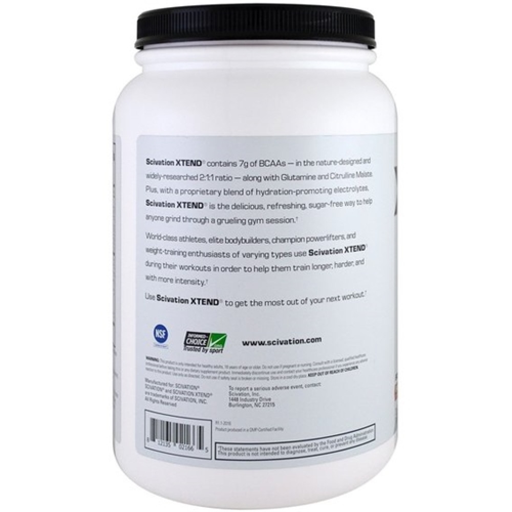 Амінокислота BCAA для спорту Scivation Xtend BCAAs 1269 g /90 servings/ Blood Orange