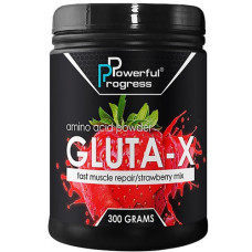 Глютамін для спорту Powerful Progress Gluta Х 300 g /30 servings/ Strawberry