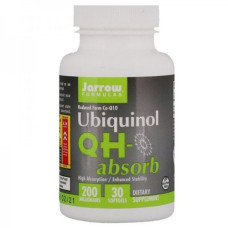 Коензим Jarrow Formulas Ubiquinol QH-Absorb 200 mg 30 Softgels