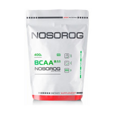 Амінокислота BCAA для спорту Nosorog Nutrition BCAA 8:1:1 400 g /80 servings/ Pure