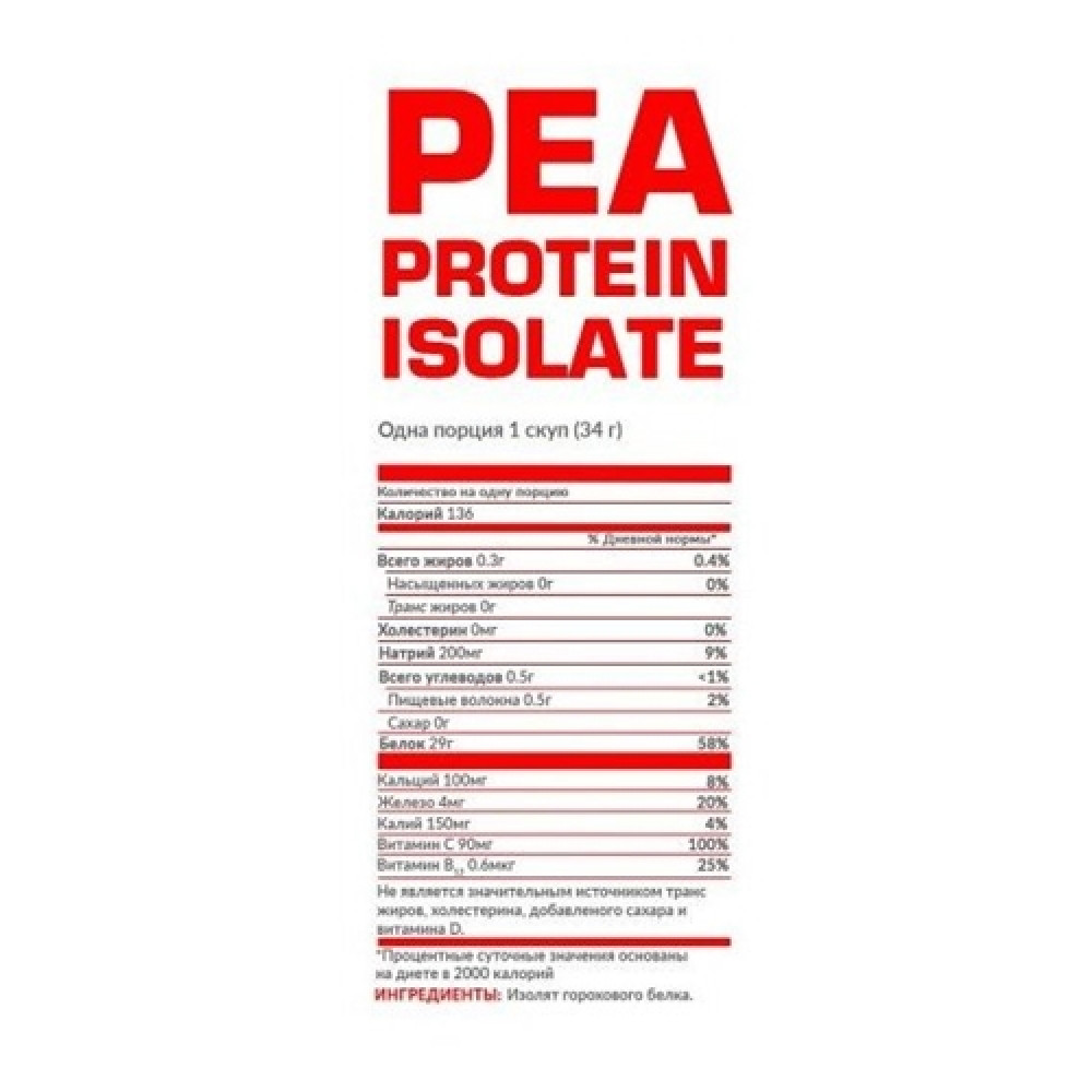 Протеїн Nosorog Nutrition Pea Protein 700 g /29 servings/ Pure