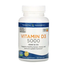 Вітамін D Nordic Naturals Vitamin D3 5000 IU 120 Soft Gels Great Orange taste Вітамін D Nordic Naturals Vitamin D3 5000 IU 120 Soft Gels Great Orange taste