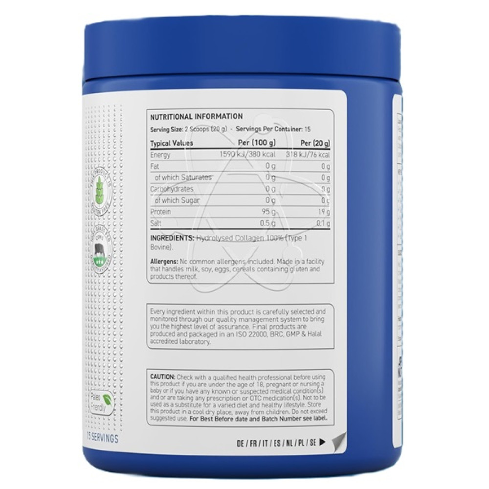 Хондропротектор (для спорту) Applied Nutrition Collagen Peptides 300 g /15 servings/ Unflavored