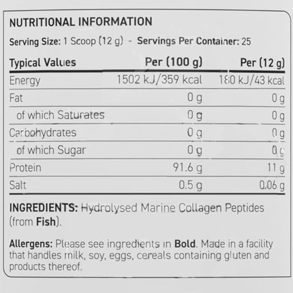 Хондропротектор (для спорту) Applied Nutrition Marine Collagen 300 g /25 servings/ Unflavored